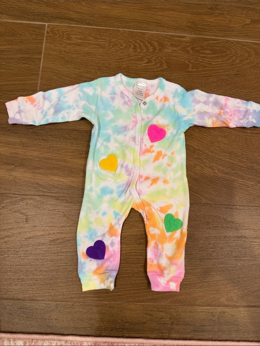 Tie-Dye Heart One-Piece Jumpsuit - Multi